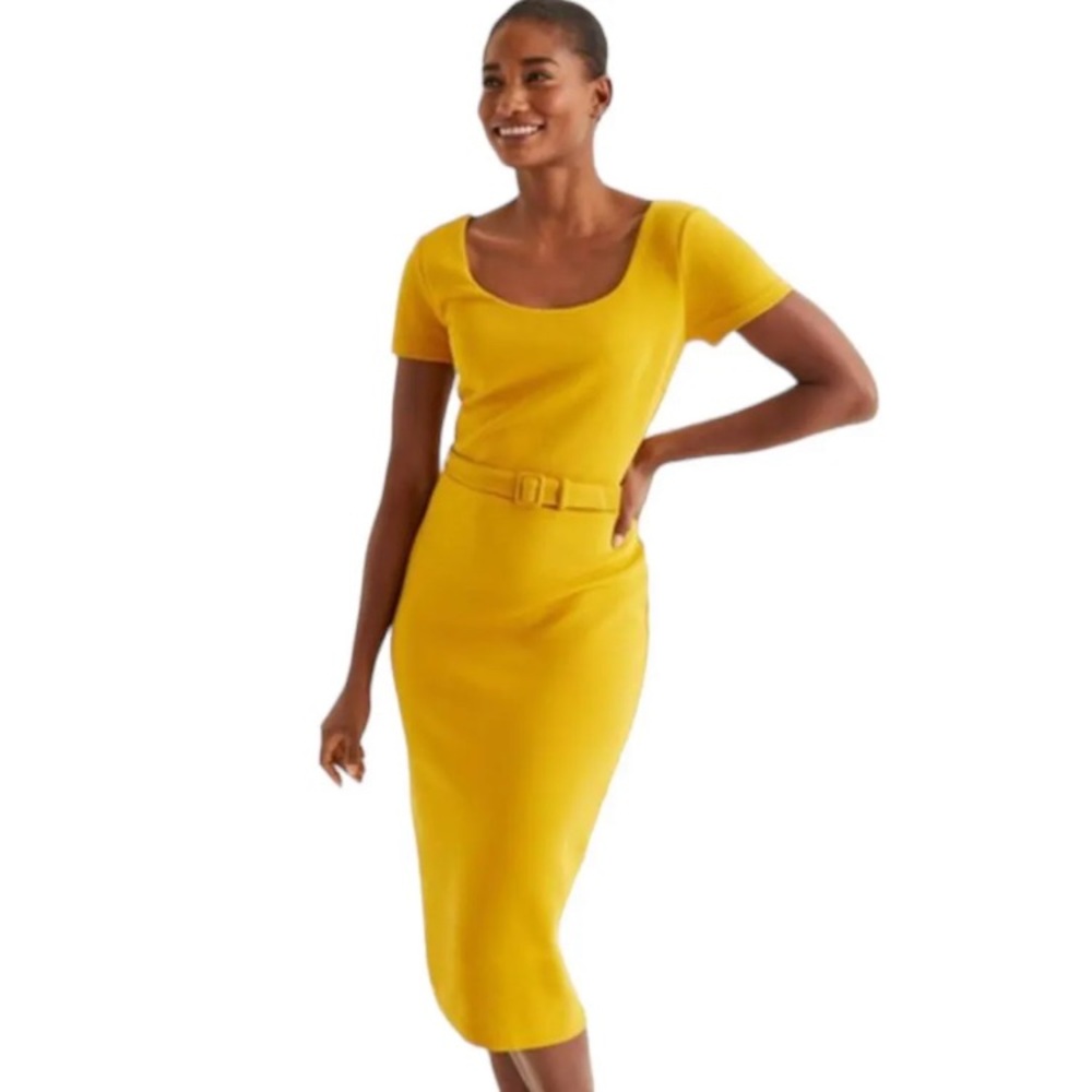 Boden Saffron Tilly Belted Dress Size 4R US